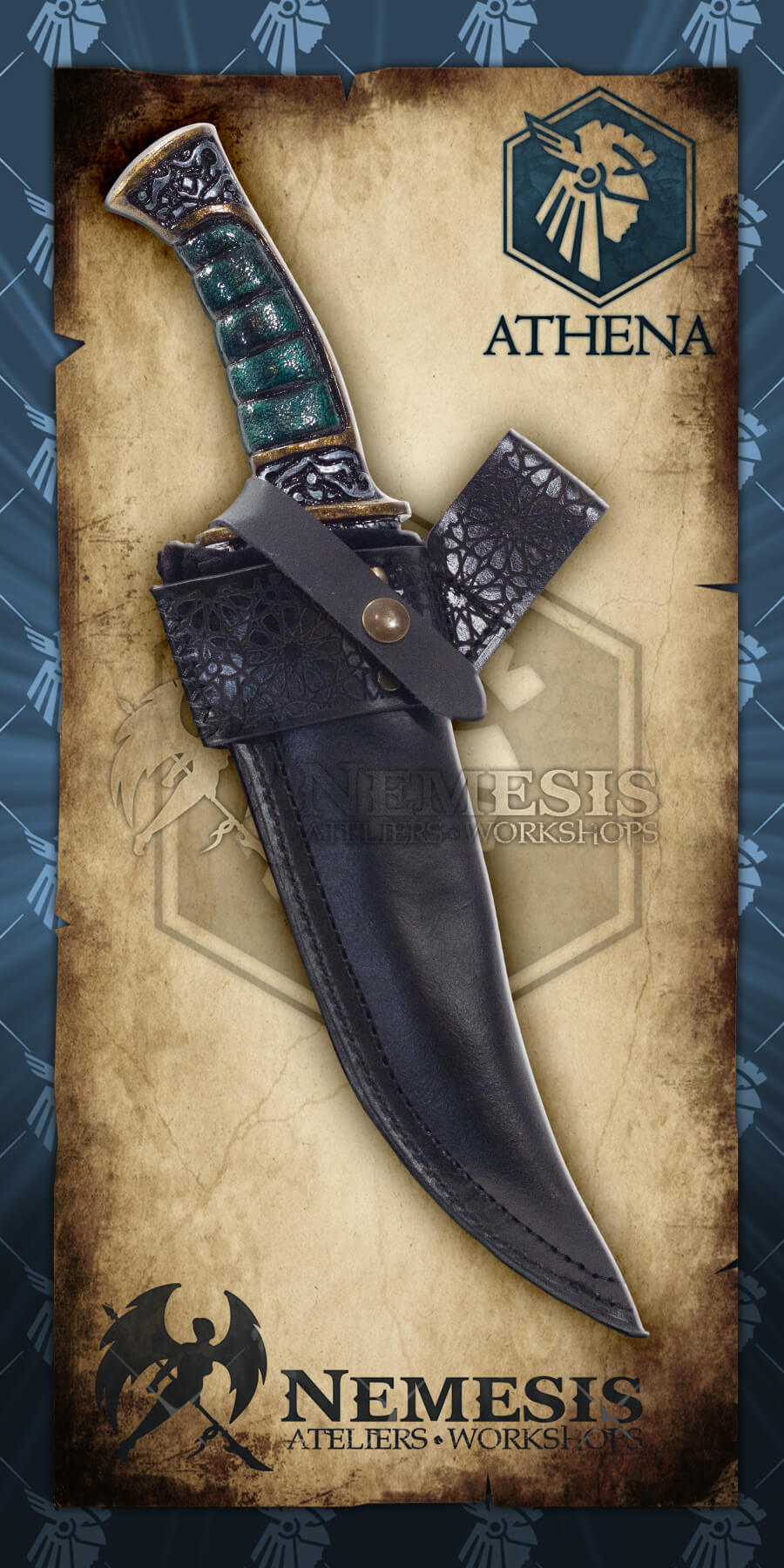 Scabbard - Nemesis Kandjar Dagger, Les Artisans d'Azure | LARP Box